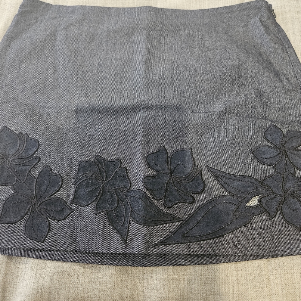 New short skirt with zipper by Express.